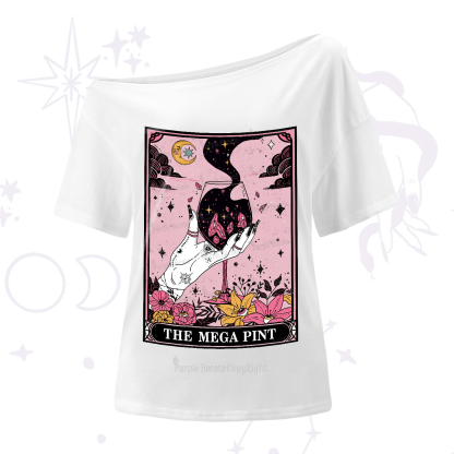 Purplehecate The Mega Pint Tarot Card One-Shoulder T-Shirt