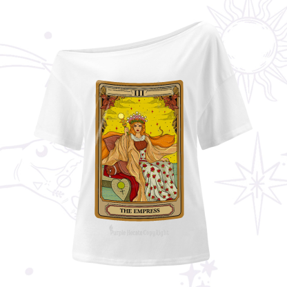 Purplehecate The Empress Tarot One-Shoulder T-Shirt