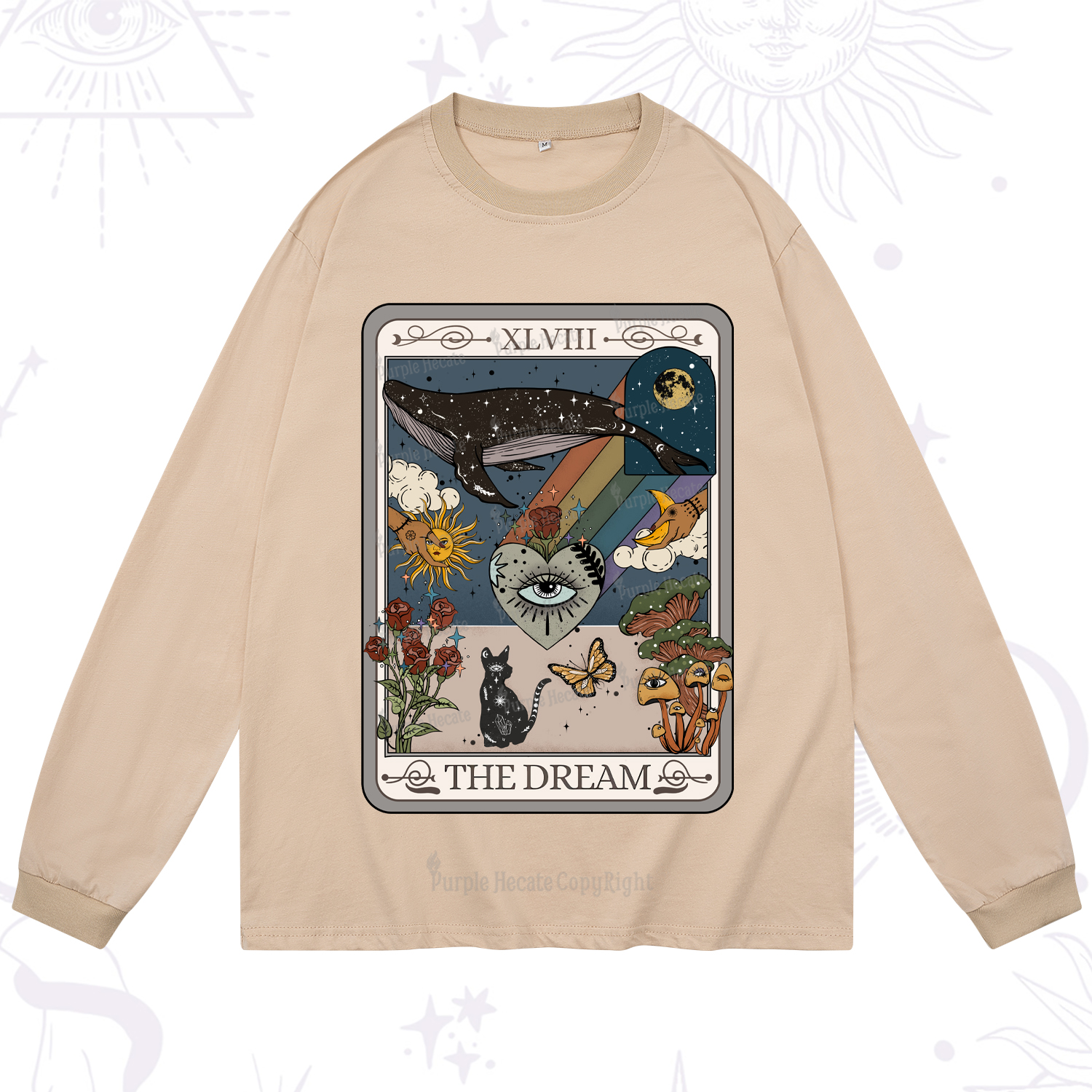 Purplehecate The Dream Tarot Long Sleeve T-Shirt