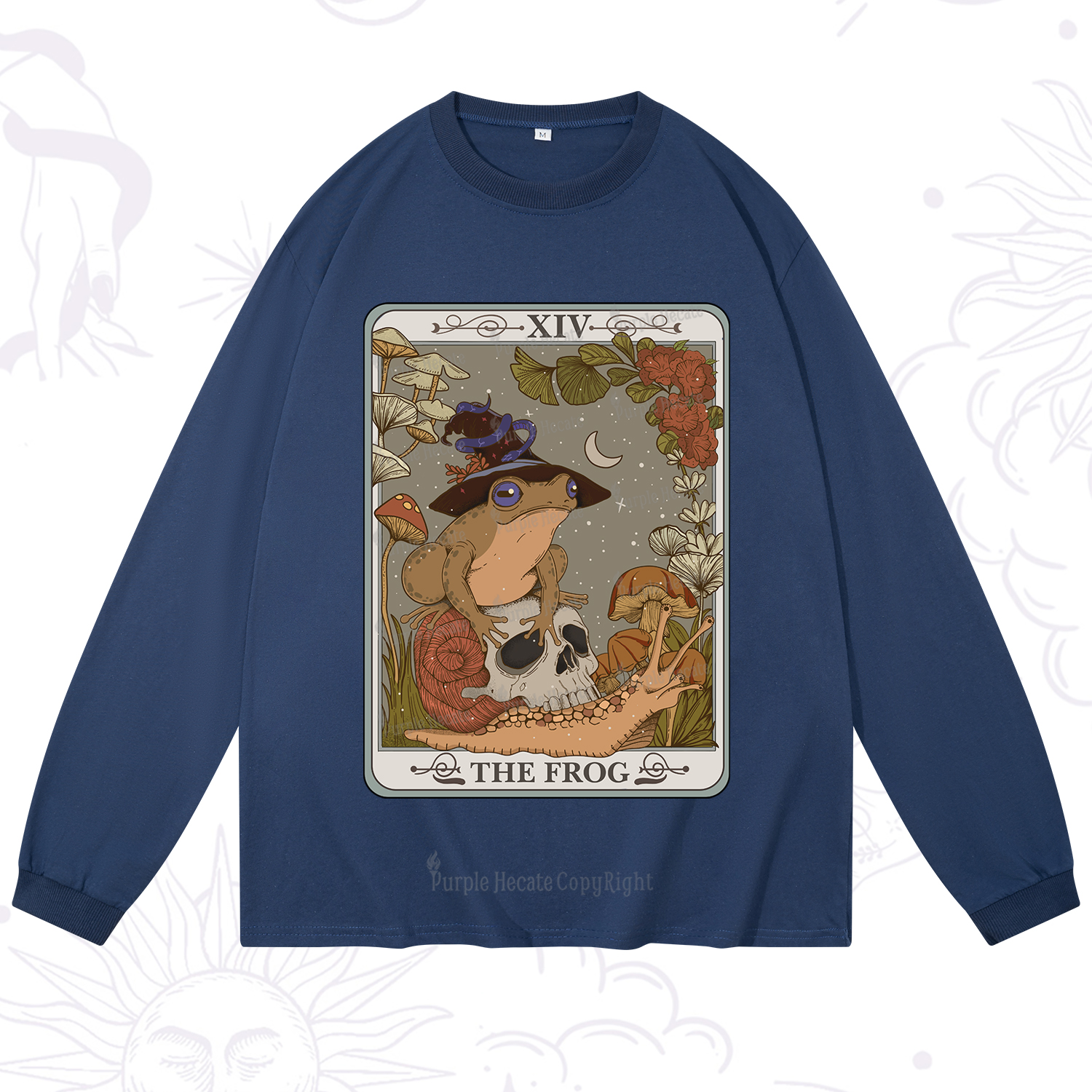 Purplehecate The Frog Tarot Long Sleeve T-Shirt