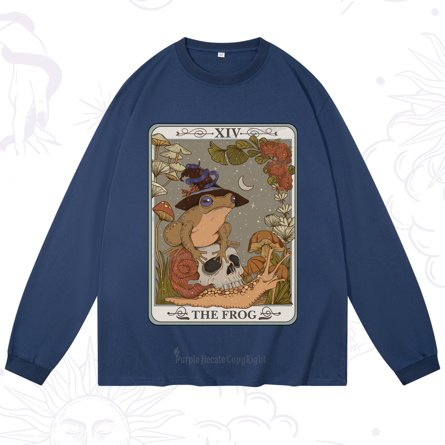 Purplehecate The Frog Tarot Long Sleeve T-Shirt
