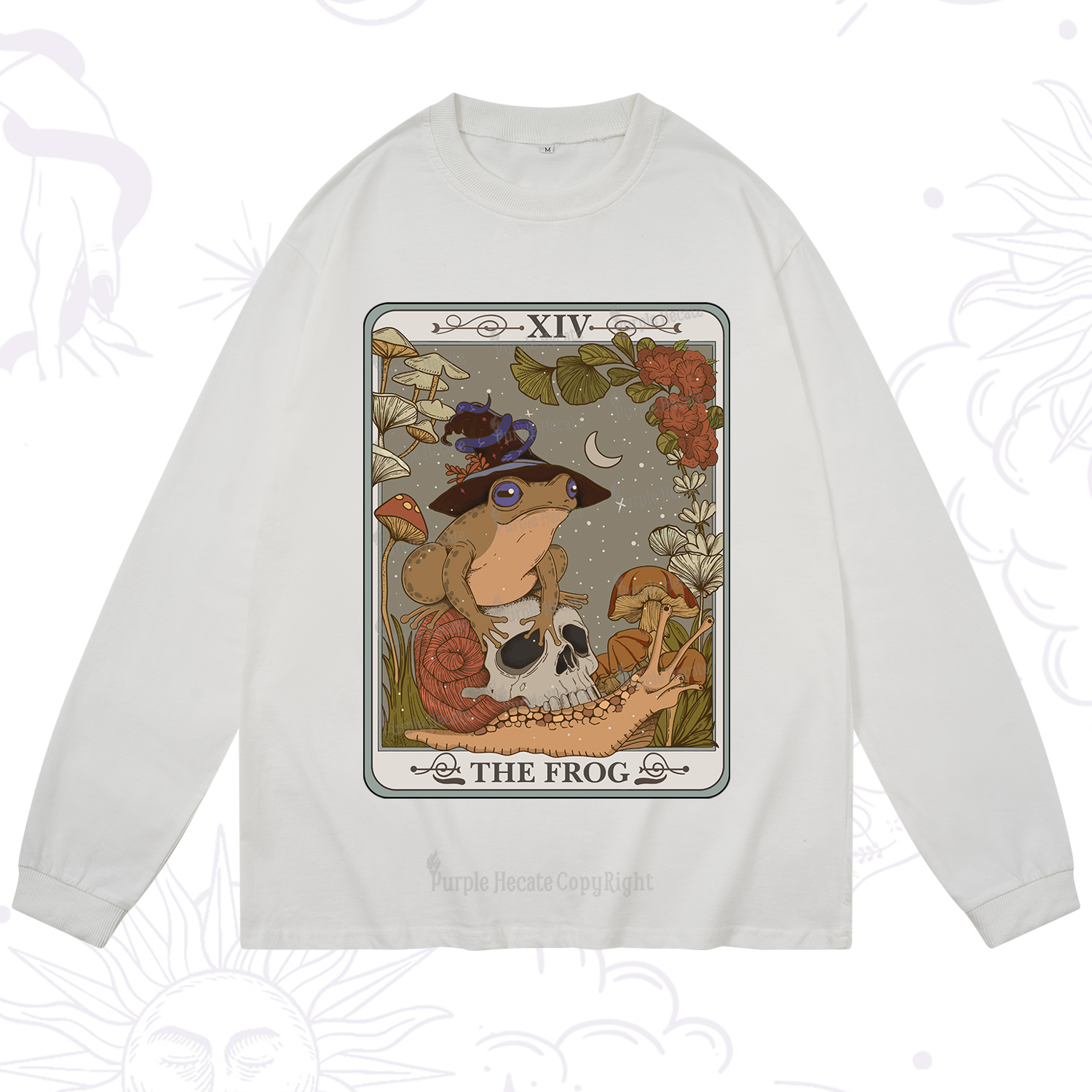Purplehecate The Frog Tarot Long Sleeve T-Shirt