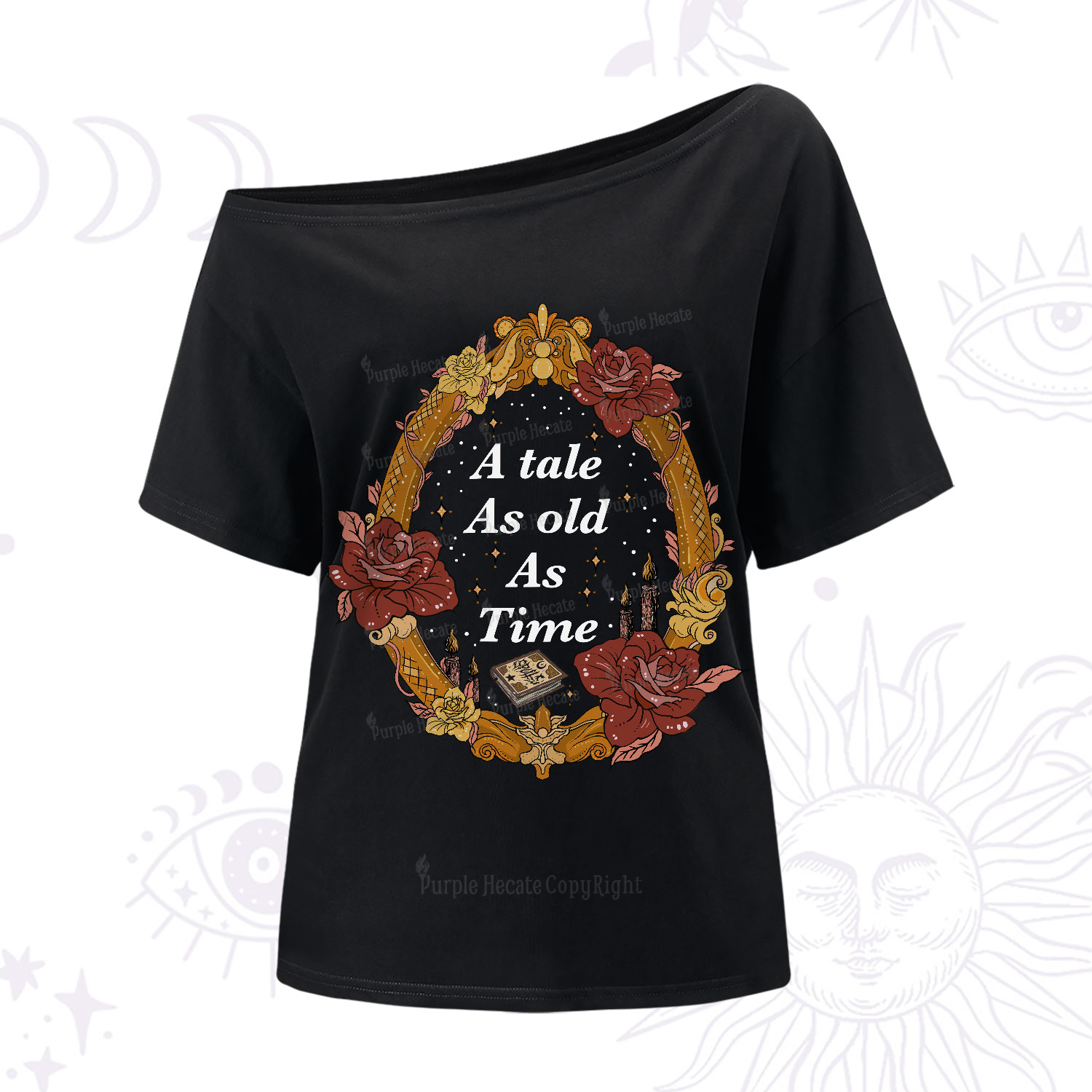 Purplehecate A Tale As Old As Time One-Shoulder T-Shirt