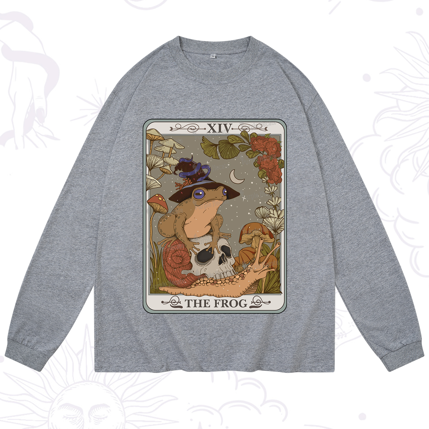Purplehecate The Frog Tarot Long Sleeve T-Shirt