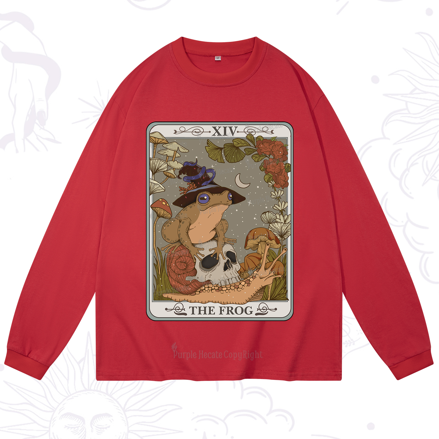 Purplehecate The Frog Tarot Long Sleeve T-Shirt