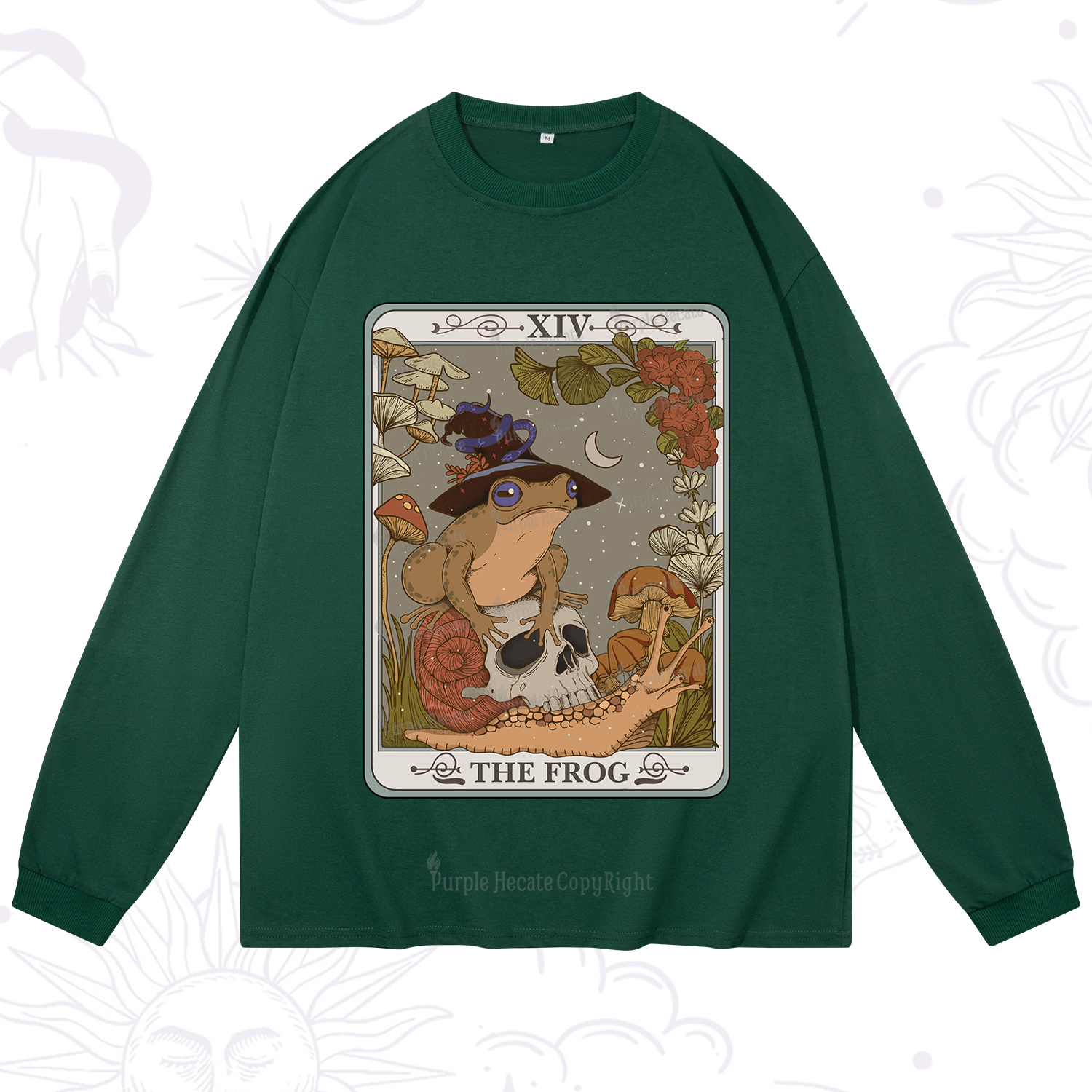 Purplehecate The Frog Tarot Long Sleeve T-Shirt