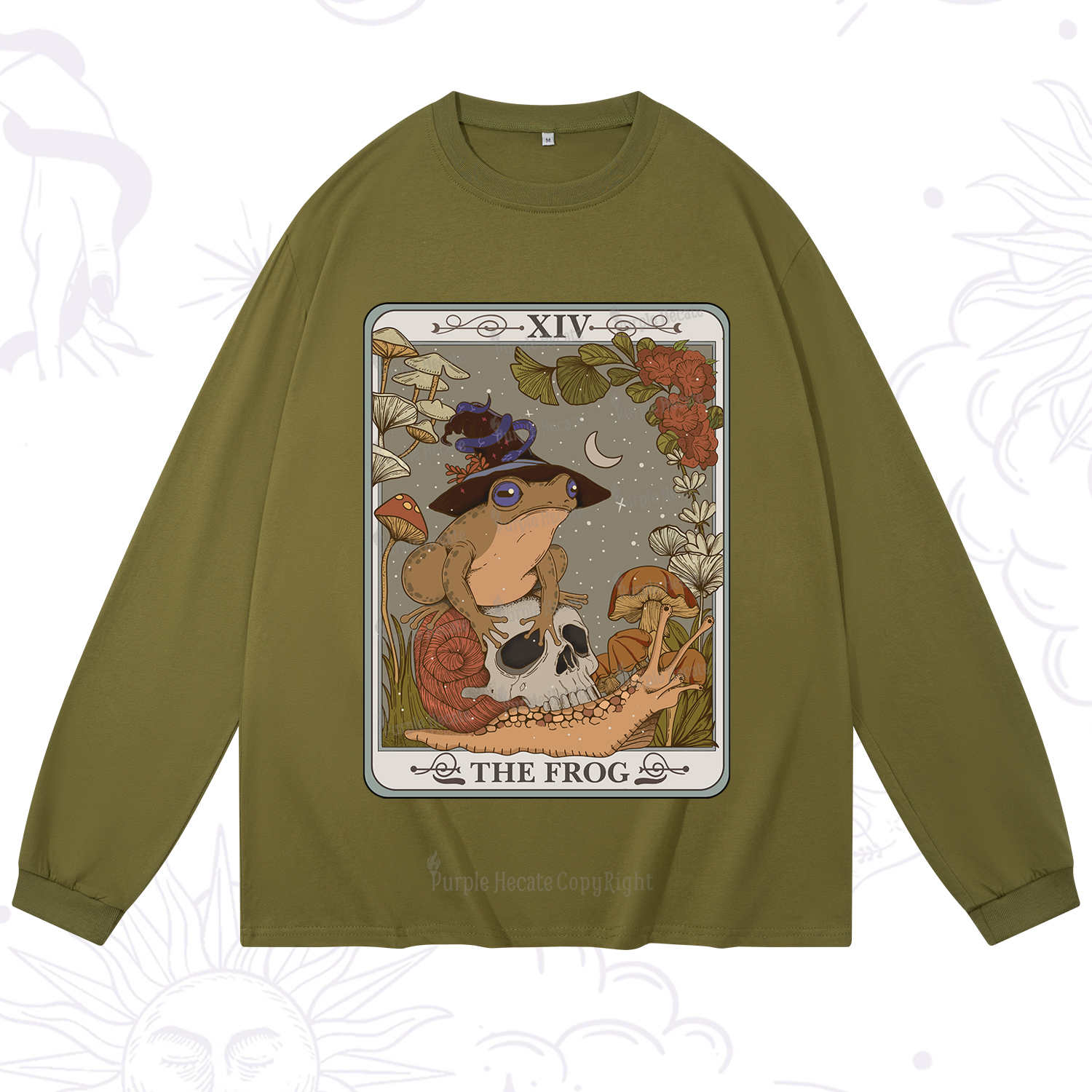Purplehecate The Frog Tarot Long Sleeve T-Shirt