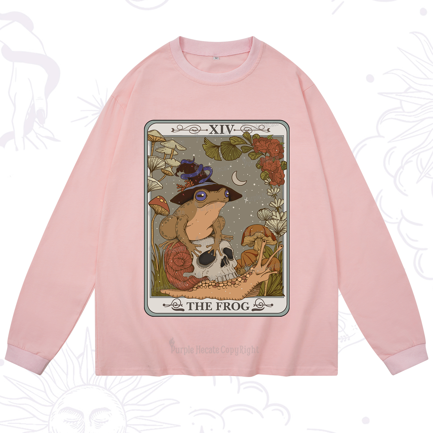 Purplehecate The Frog Tarot Long Sleeve T-Shirt