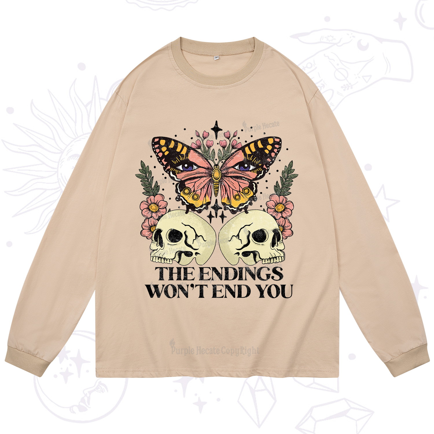 Purplehecate The Endings Won't End You Long Sleeve T-Shirt
