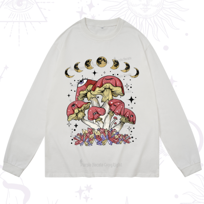Purplehecate Magic Mushroom Long Sleeve T-Shirt