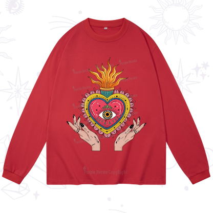 Purplehecate The Fiery Eye Long Sleeve T-Shirt