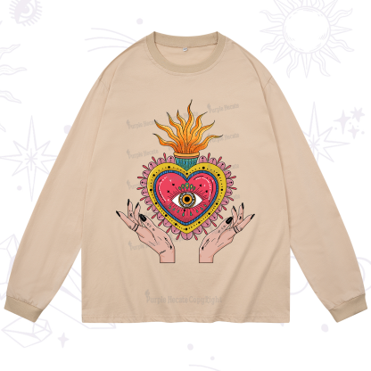 Purplehecate The Fiery Eye Long Sleeve T-Shirt