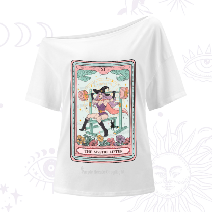 Purplehecate The Mystic Lifter Tarot One-Shoulder T-Shirt