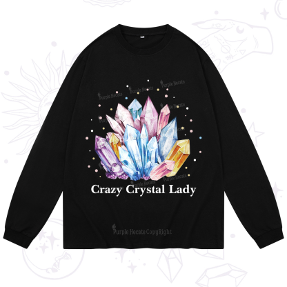 Purplehecate Crazy Crystal Long Sleeve T-Shirt