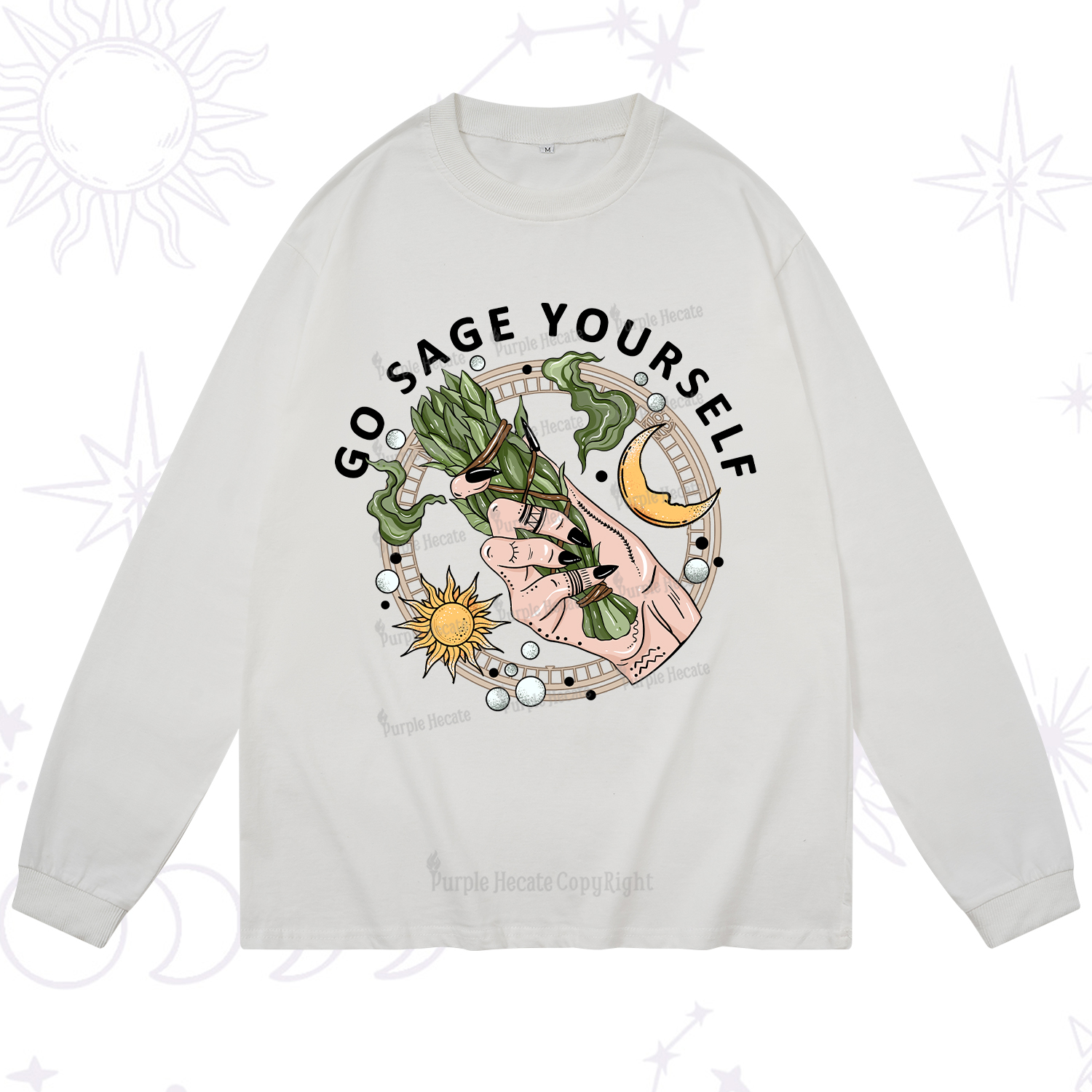 Purplehecate Go Sage Yourself Long Sleeve T-Shirt