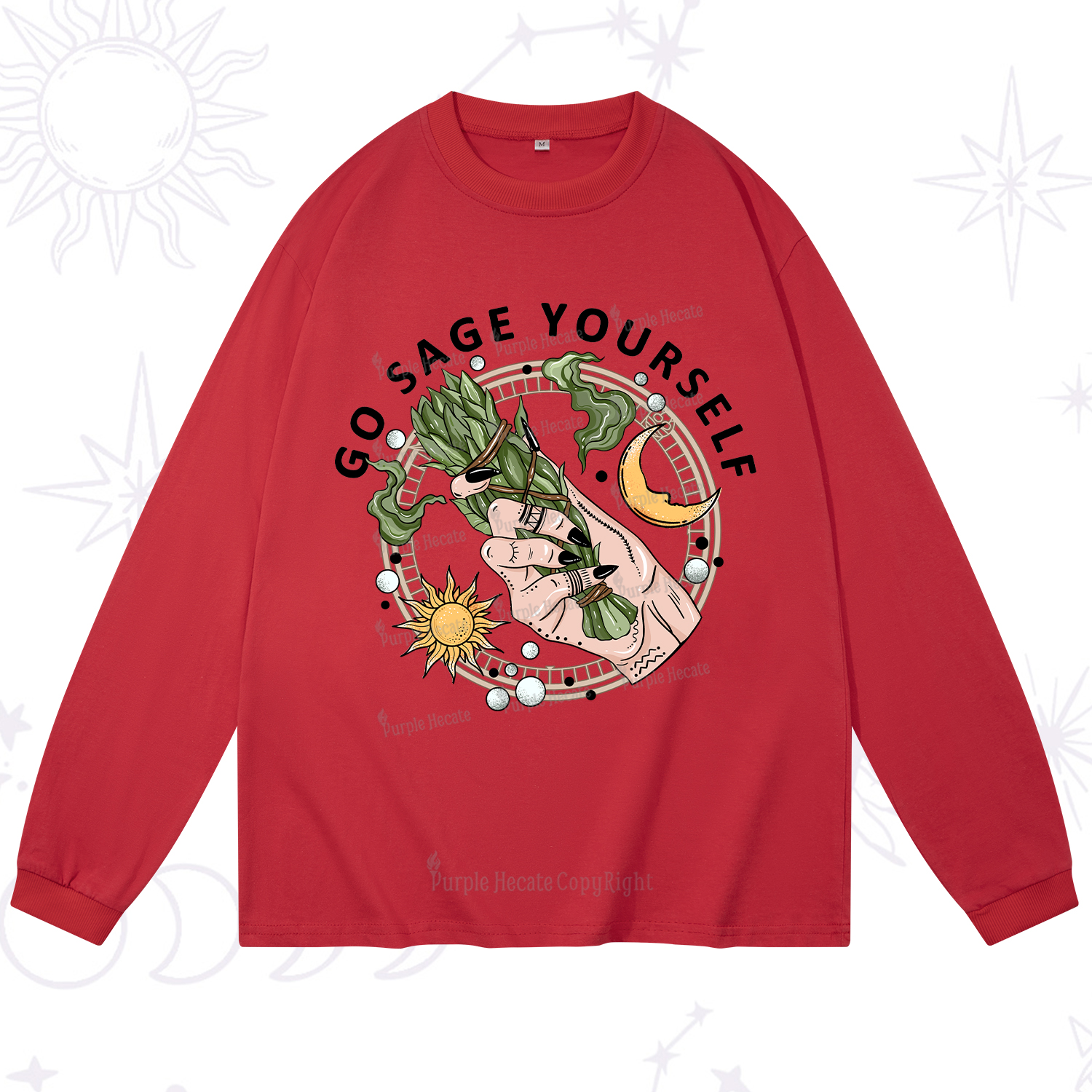 Purplehecate Go Sage Yourself Long Sleeve T-Shirt