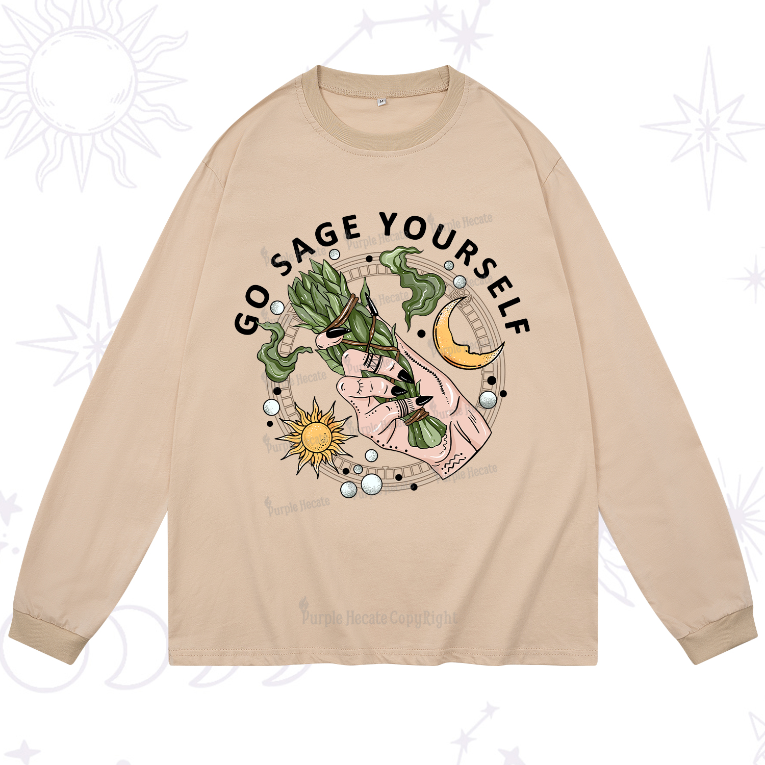 Purplehecate Go Sage Yourself Long Sleeve T-Shirt