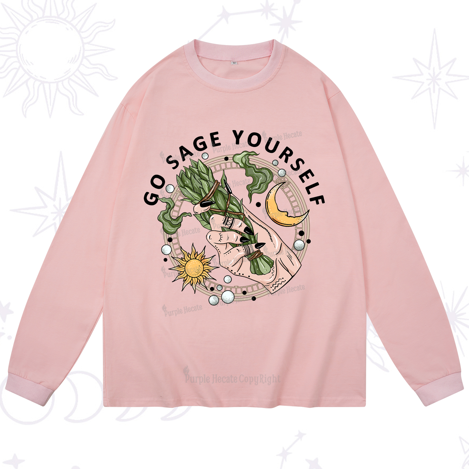 Purplehecate Go Sage Yourself Long Sleeve T-Shirt