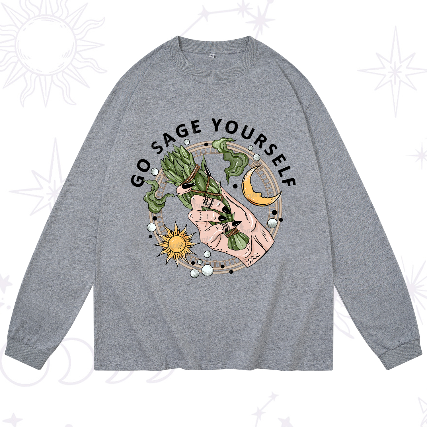 Purplehecate Go Sage Yourself Long Sleeve T-Shirt