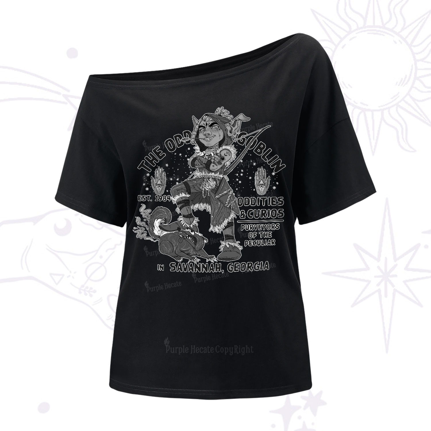 Purplehecate The Odd Goblin One-Shoulder T-Shirt