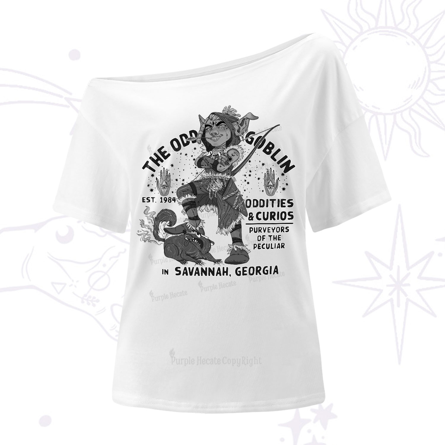 Purplehecate The Odd Goblin One-Shoulder T-Shirt