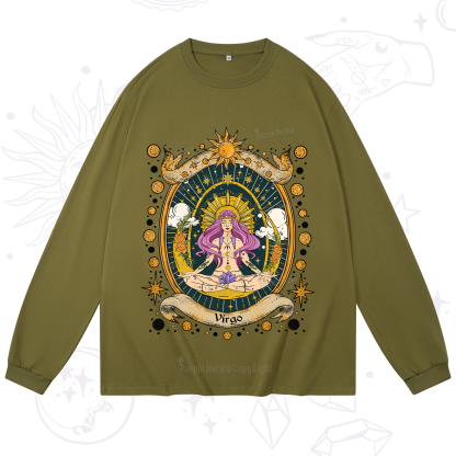 Purplehecate Virgo Radiance Zodiac Long Sleeve T-Shirt