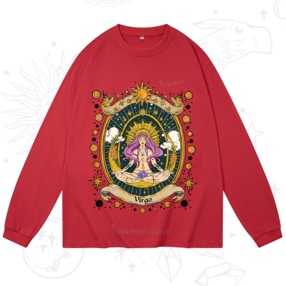 Purplehecate Virgo Radiance Zodiac Long Sleeve T-Shirt