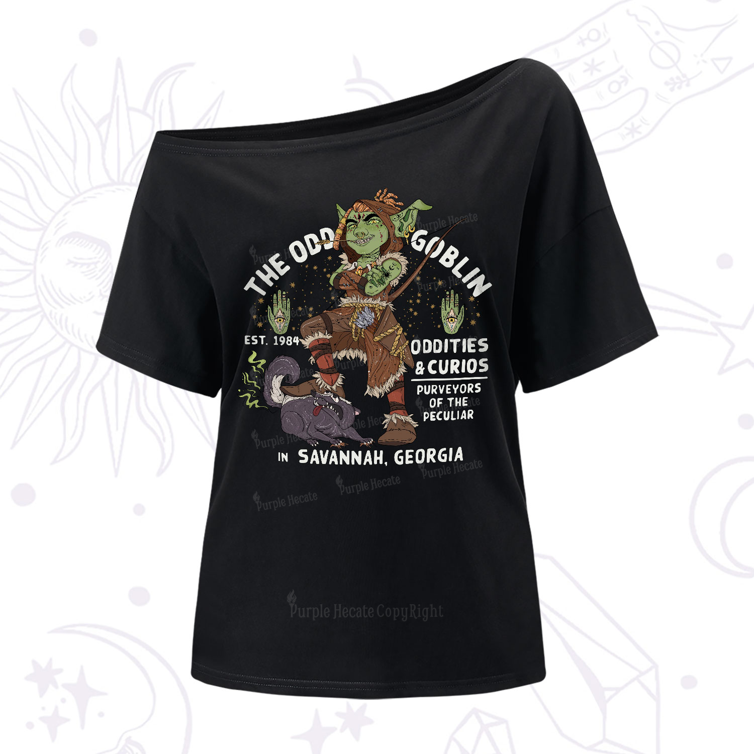 Purplehecate The Odd Goblin One-Shoulder T-Shirt