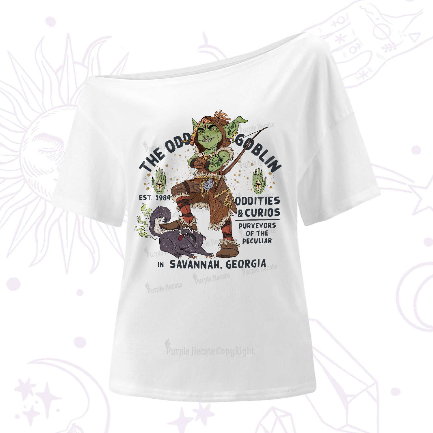 Purplehecate The Odd Goblin One-Shoulder T-Shirt