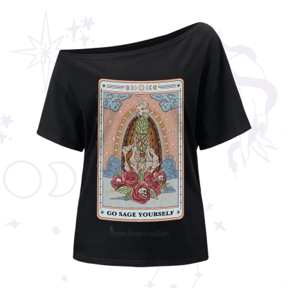 Purplehecate The Go Sage Yourself Tarot One-Shoulder T-Shirt