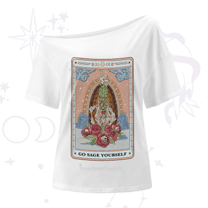 Purplehecate The Go Sage Yourself Tarot One-Shoulder T-Shirt