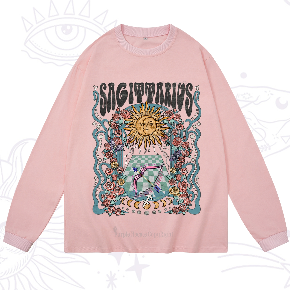 Purplehecate Sagittarius Spirit Zodiac Long Sleeve T-Shirt