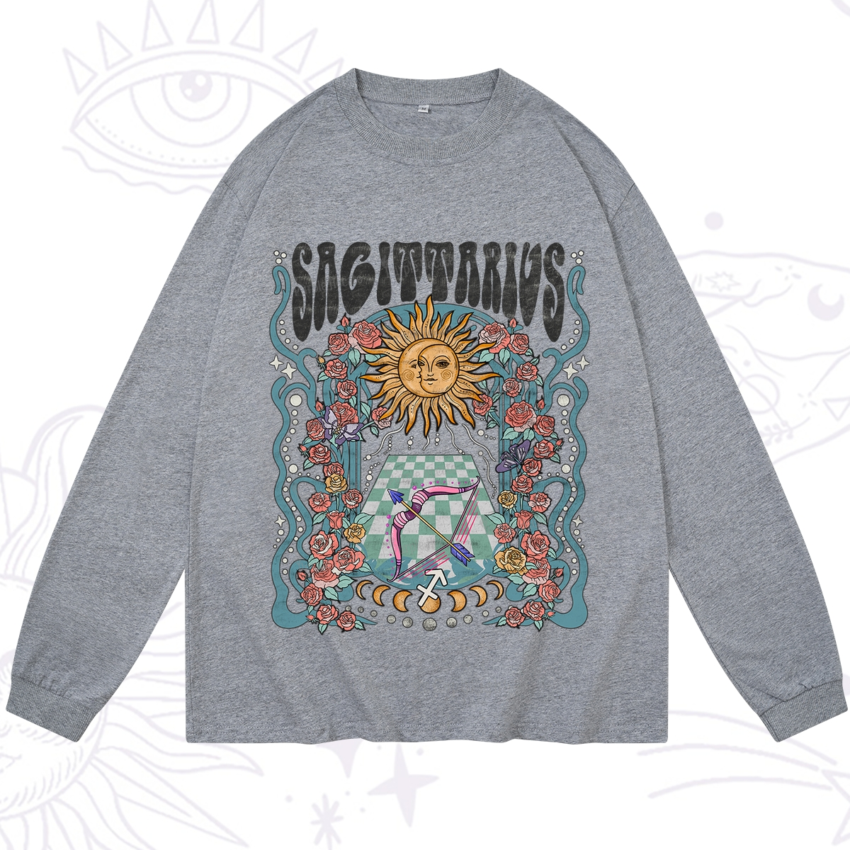 Purplehecate Sagittarius Spirit Zodiac Long Sleeve T-Shirt