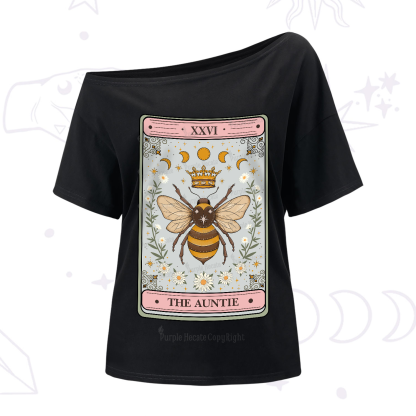 Purplehecate The Auntie Tarot One-Shoulder T-Shirt