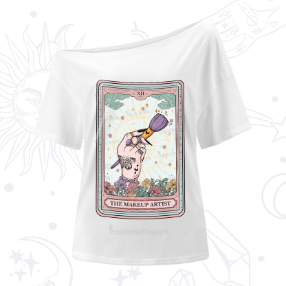 Purplehecate The Makeup Artist Tarot One-Shoulder T-Shirt