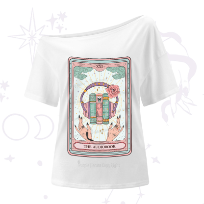 Purplehecate The Audiobook Tarot One-Shoulder T-Shirt