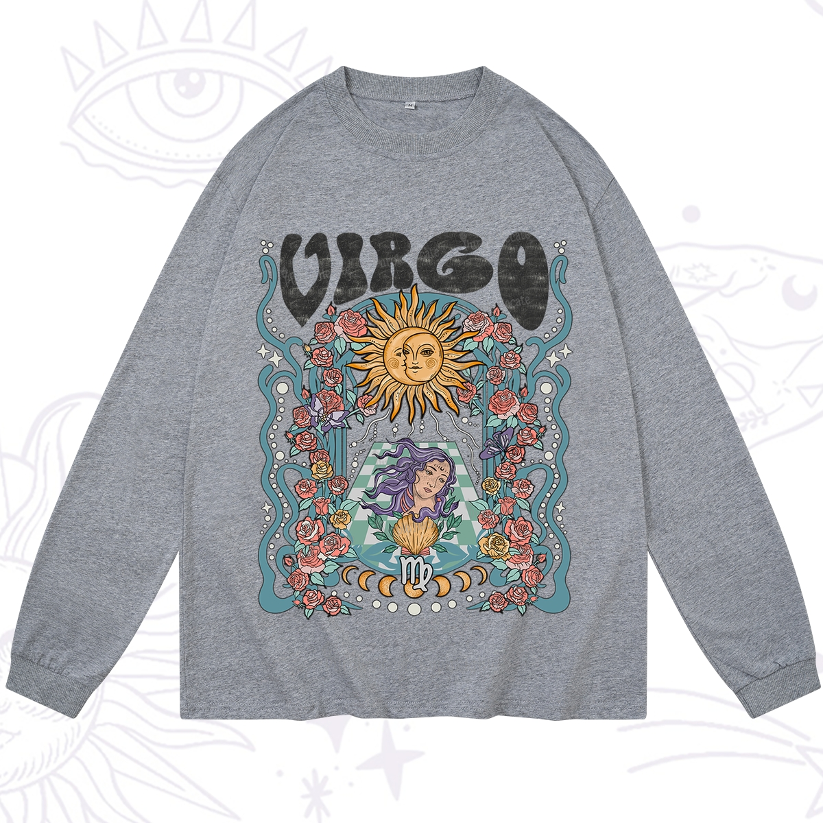 Purplehecate Virgo Spirit Zodiac Long Sleeve T-Shirt