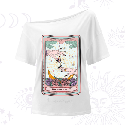 Purplehecate The Nail Artist Tarot One-Shoulder T-Shirt