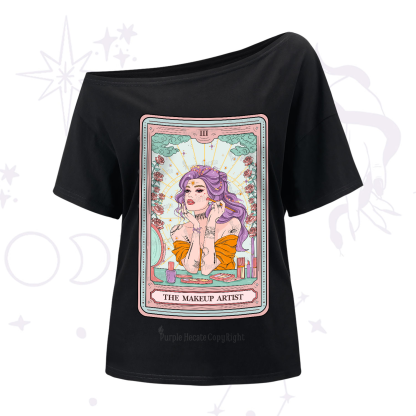 Purplehecate The Makeup Artist Tarot One-Shoulder T-Shirt