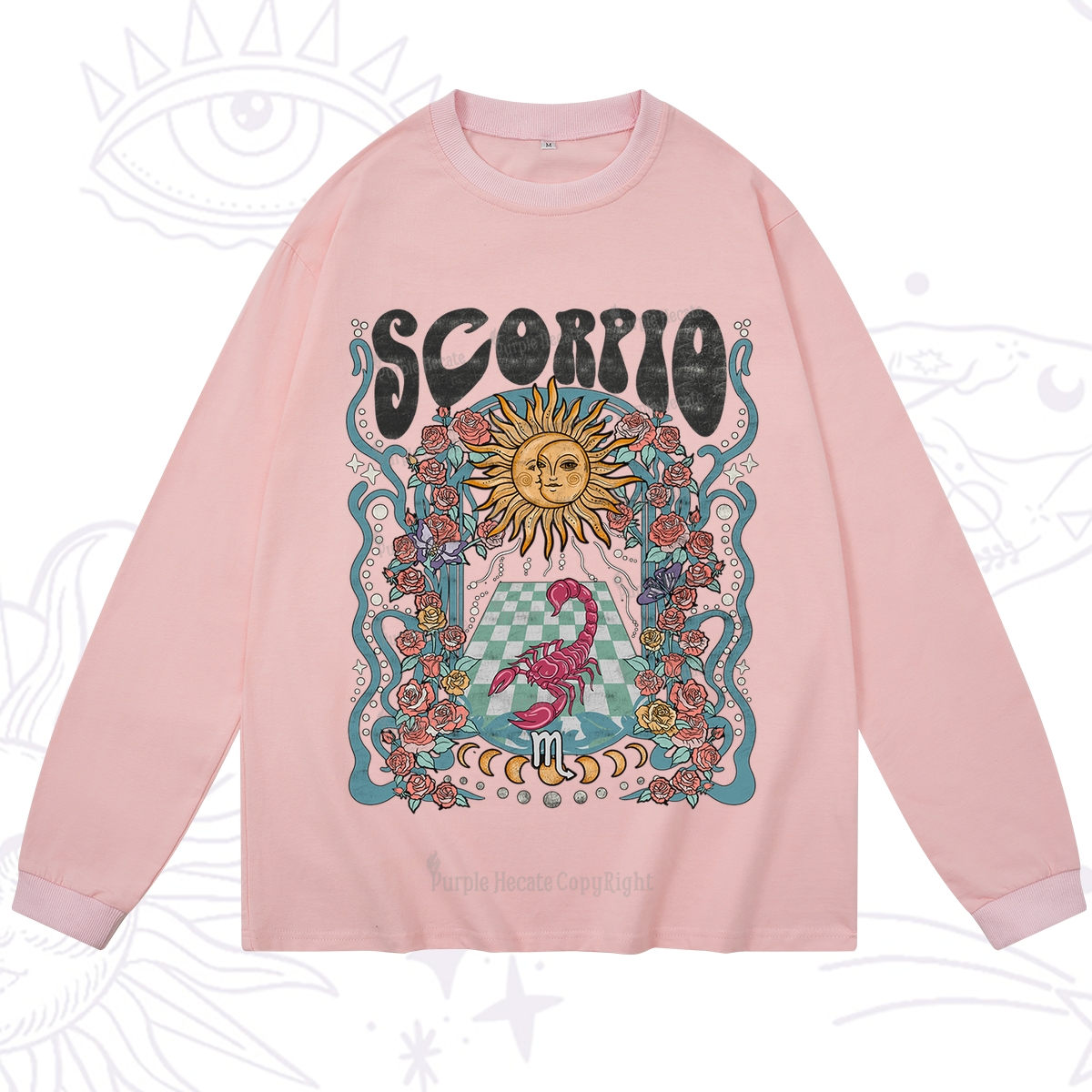 Purplehecate Scorpio Spirit Zodiac Long Sleeve T-Shirt