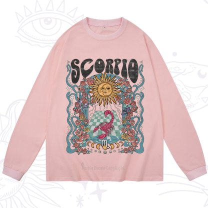 Purplehecate Scorpio Spirit Zodiac Long Sleeve T-Shirt