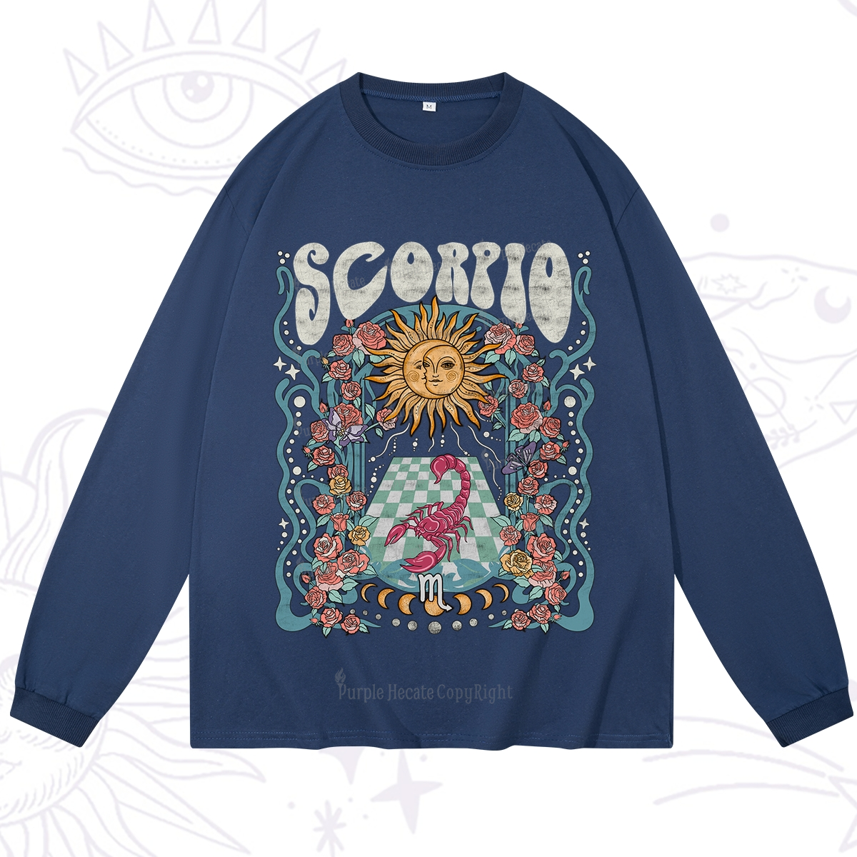 Purplehecate Scorpio Spirit Zodiac Long Sleeve T-Shirt