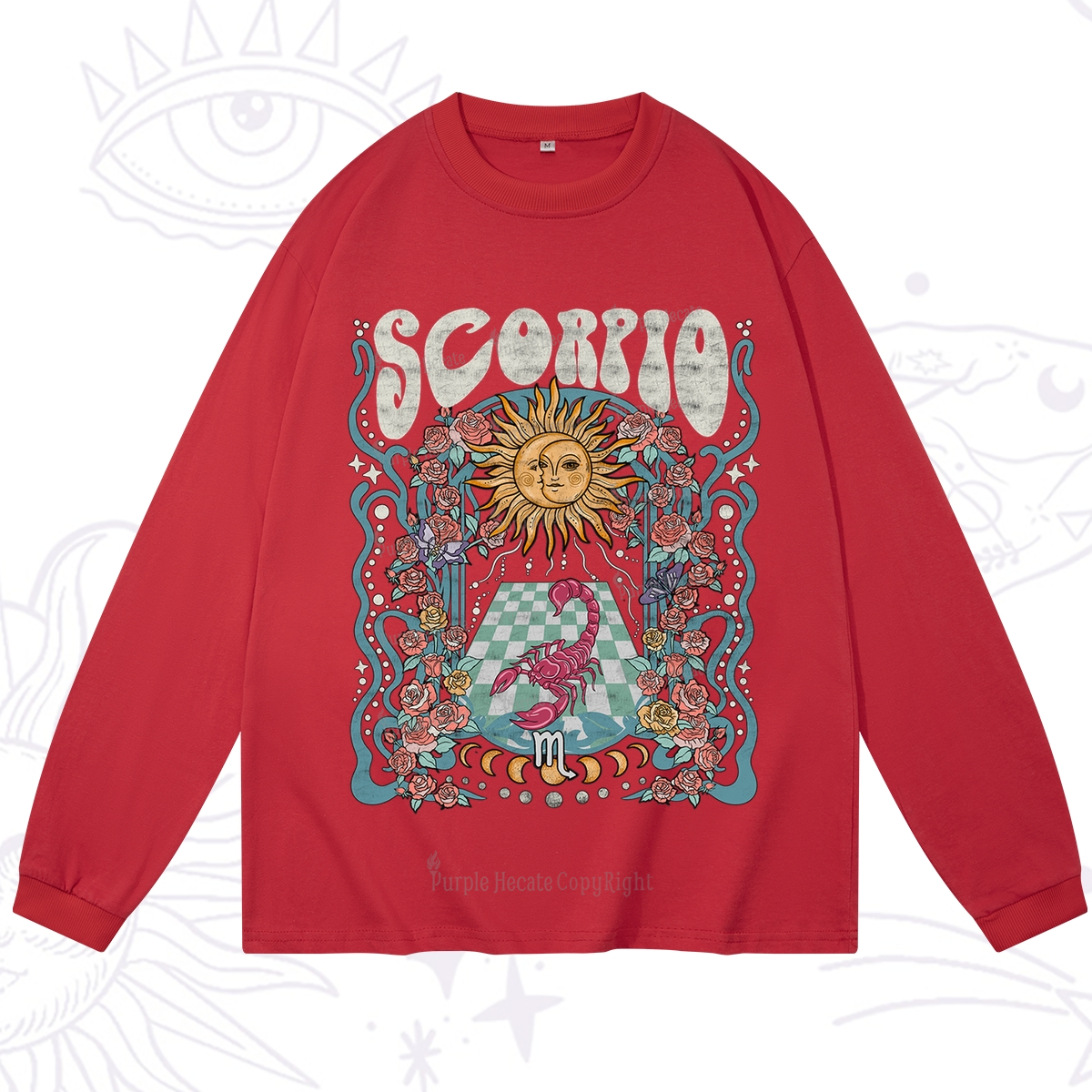 Purplehecate Scorpio Spirit Zodiac Long Sleeve T-Shirt