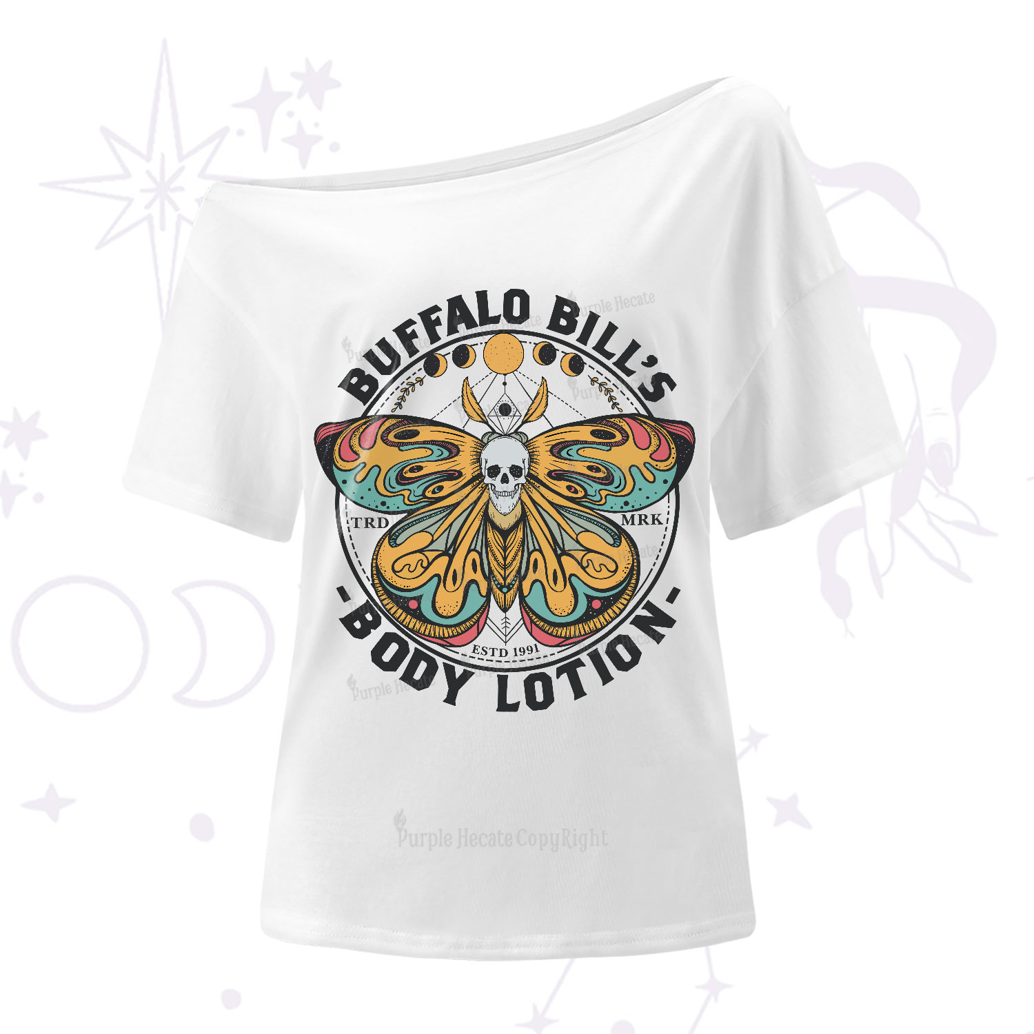 Purplehecate Buffalo Bill One-Shoulder T-Shirt