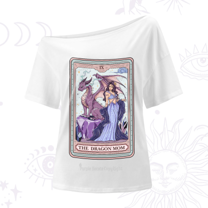 Purplehecate The Dragon Tarot One-Shoulder T-Shirt
