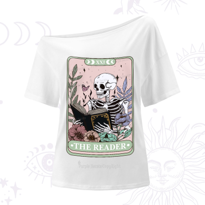 Purplehecate The Reader's Tarot One-Shoulder T-Shirt
