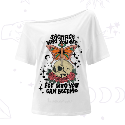Purplehecate For Who You Can Become One-Shoulder T-Shirt