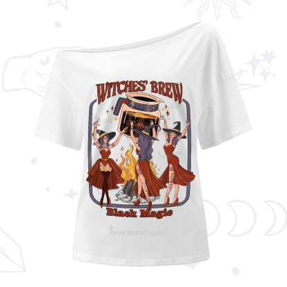 Purplehecate Witches' Brew One-Shoulder T-Shirt