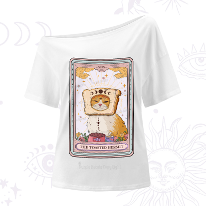Purplehecate The Toasted Hermit Tarot One-Shoulder T-Shirt