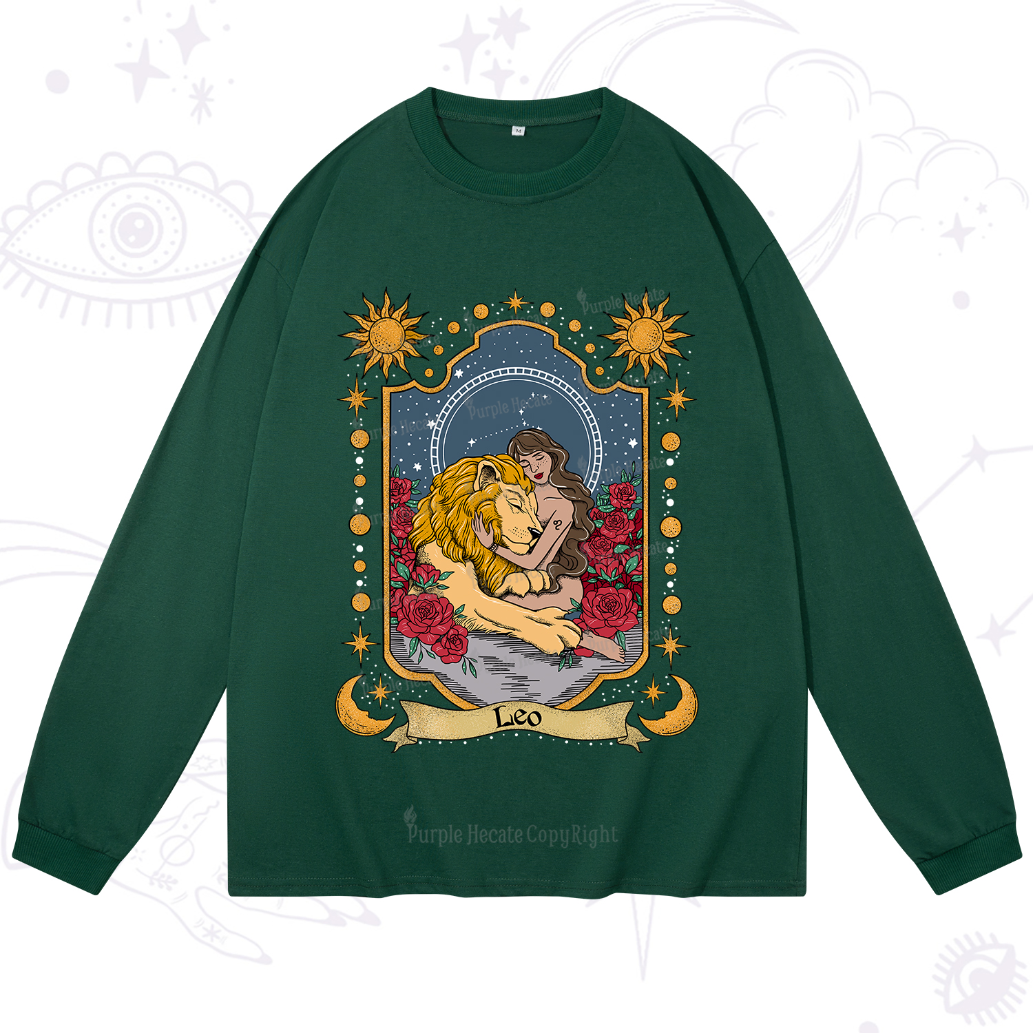 Purplehecate Leo Zodiac Long Sleeve T-Shirt